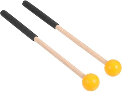 BESPORTBLE Holz-gummi-schlägel Zungentrommelschlägel Xylophon- Marimba- Schlägel Für Xylophon Robuste Schlagzeugstöcke Zubehör Für Schlaginstrumente