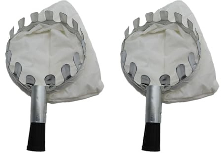 RETUOLWAG Obstpflücker, 16 cm breiter Korb und weicher Stoff-Sammelbeutel für Weinernte, Metallpflücker