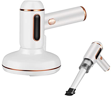 PAHION Inalámbrico Aspiradora De Mano 7500 Pa Aspiradora De Ácaros UV Controlador De Ácaros del Polvo Máquina Limpiadora De Colchones Elimina El 99,99% De Los Ácaros para Colchones, Almohadas, Sofás