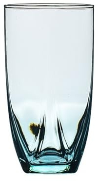 Bicchieri Acqua Bicchieri senza stelo a forma di diamante, bicchieri colorati in vetro piombo for acqua, latte, succo, vino, whisky, cocktail Glasses(Blue,Grande)