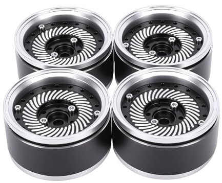 Annadue RC Wheel Rim Aluminum Alloy 1.9 Inch for 1/10 RC Crawler Car, Anodized Surface for Long Lasting Color, Set of Four