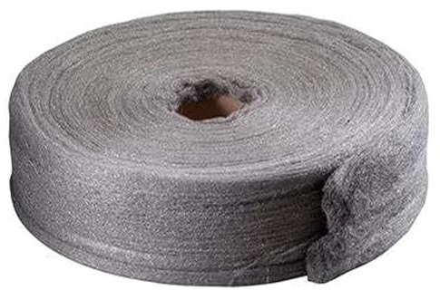 Lana De Acero Rollo de lana acero 2 kg for limpiar, eliminar óxido y pulir el acabado superficies madera metal