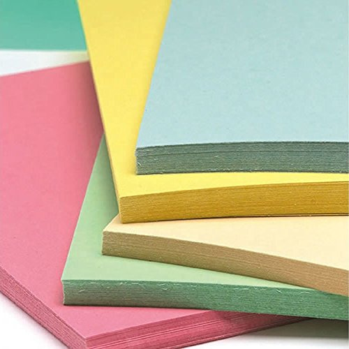 A4 återvunnet pastellfärgat kort 180 gsm paket med 100 hantverksark av BCreative®