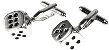 Miniblings Würfel Manschettenknöpfe Würfeln Poker Spielen Spiel Pokern Box | Für Hemd und Manschette, montiert in Berlin, mit Herrenschmuck und Manschettenknopf