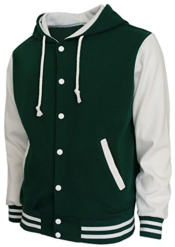 BCPOLO Hoodie baseballjacka universitet baseballjacka bomull bokstavsjacka