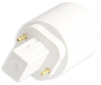 Demiawaking Socket Base G24 a E27 Portalampada Adattatore di Lampadina Convertitore Adattatore per Lampada Alogena/LED/CFL
