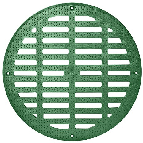 Storm Drain FSD-3017-G20B 20-in. Round Flat Green Grate for Catch Basin