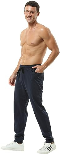 Hoerev Löparbyxor för män casual jogging harem bomullsbyxor
