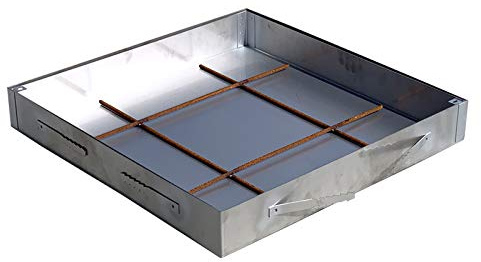 Schachtabdeckung Edelstahl Schachtdeckel auspflasterbar Gullideckel A15 EN124 Höhe 100 mm (Rostfreier Edelstahl, 1000x1000)