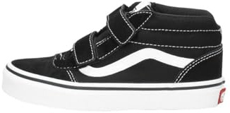 Vans Ward Mid V, Zapatillas para Unisex niños, (Suede/Canvas) black/white, 33 EU