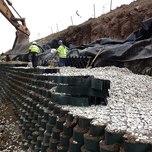 Stabilisateur Gravier Gazon Dalle Stabilisatrice Pavés Paysagers Perméables Pour Mur Géo/murs De Soutènement/contrôle De La Boue, Chemin De Gravier Sentiers Pédestres Stabilisation De Chemin Grille De
