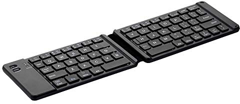 burko Remplacement de Clavier Pleine Taille Reable de Clavier Pliable BT pour Ordinateur Portable iOS Android Smartphone Tablette Windows