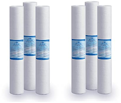 Swan Filtro sedimentos 20 pulgadas 1 Micron Ultrafiltración. Elimina arena, barro, partículas de óxido e impurezas suspendidas. 6 unidades