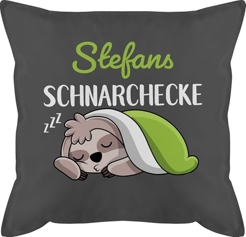 Kissen 50x50 - Schnarchecke Faultier Geschenk I - 50 x 50 cm - Grau - Pillow snoring Corner Personalized Geschenke für schnarcher Schnarchen personalisierte Polster füllung schnarchkissen schnarch