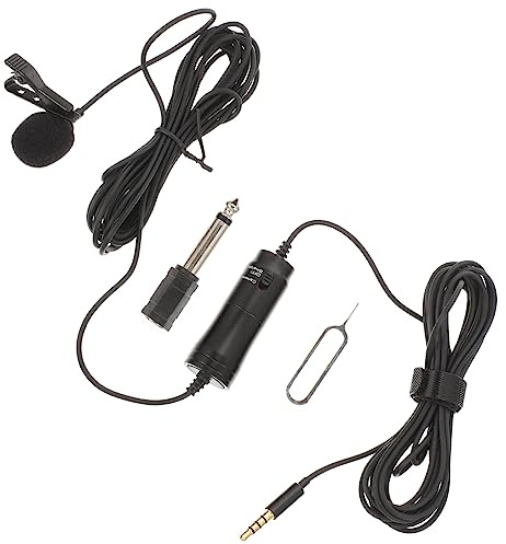 TOPPERFUN Lavalier-ansteckmikrofon – Ansteckmikrofon Mit 3 5-mm-Klinkenstecker Ideal Für Aufnahmen Und Interviews