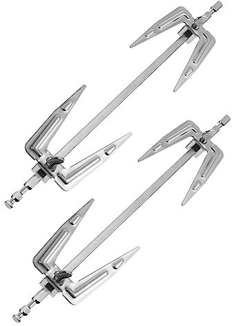 GOOHOCHY Edelstahl Rotierende Hähnchengabeln 2 Stück Für Grill Bbq Fleischspieße Für Gleichmäßiges Garen Küchenzubehör Für Hähnchen Und Fleisch