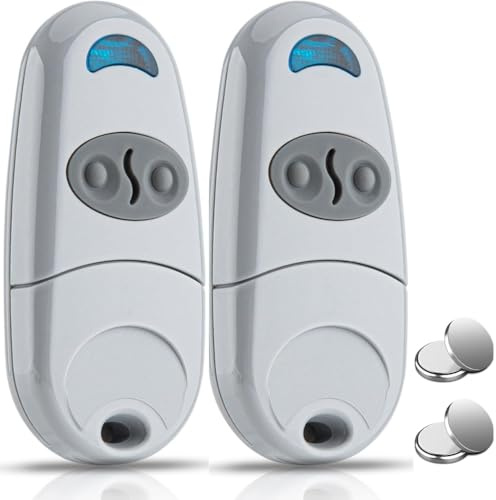 Telecomando Cancello Universali 433,92MHz - 2 PZ - Compatibile con Top 432EE, 432EV, 432NA, 432A, 432M, 432S, T432-2 Canali per Cancelli Automatici - Radiocomando Cancello di facile Programmazione
