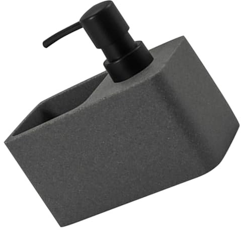 Cabilock Dispensador De Jabón Automático Ondulado para Fregadero De Cocina con Soporte para Esponja De Lavavajillas