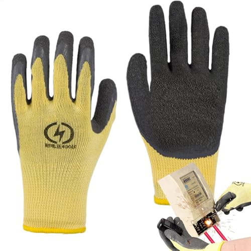 Electrical Safety Gloves - 400V High Voltage Resistant Gloves - Protective Gloves, Non-Slip Insulating Gloves for Electricians