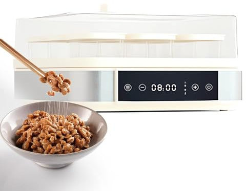 YLANMEI Yogurtera Digital automática, yogurtera Griega con Pantalla LCD y 9 ​​frascos de Vidrio Reutilizables, Control de Temperatura Constante y Tiempo Ajustable, para Yogur