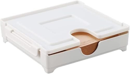 TUKRPQMRI Porte-Filtre à café, boîte de Filtre à café avec Couvercle, Porte-Papier Filtre for café/maison/302