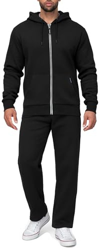 Basisstoff Laufforest Herren Jogging Anzug Schwarz Gr. 3XL