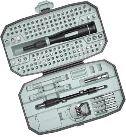 152-Piece Ergonomic Screwdriver Toolkit with Portable for Electronics Repair Phone Fixing and Projects Precise Tool for Phone Repair