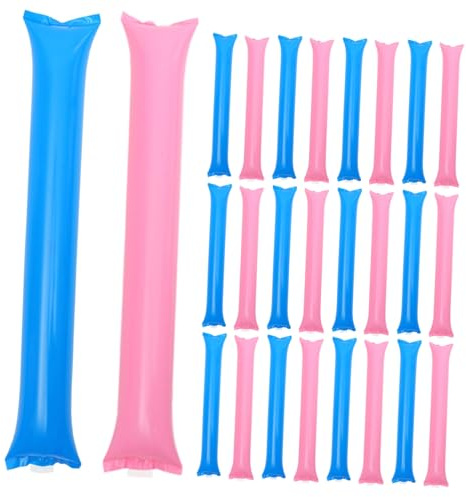 FUNOMOCYA 60PCS Inflatable Thunder Sticks for Cheering Noise Makers for Sports Events Basketball and Football Game Accessories Portable Dance Event and Christmas Party Favors