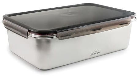Lacor 64676 - Ecoinox Pro Airtight Tupper, 6,5 L, Edelstahl 18/10 mit D... | Aus lebensmittelechtem Edelstahl gefertigt; hohe Korrosionsbeständigkeit und Haltbarkeit im täglichen Gebrauch