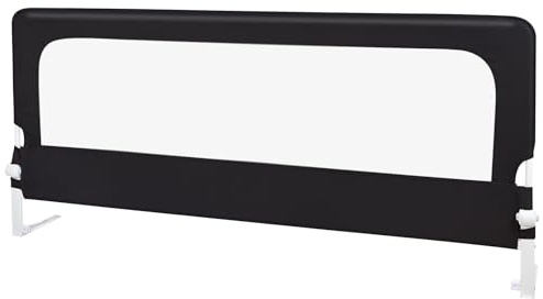 HUOLE Bettgitter Bettschutzgitter Kinderbettgitter für Kinder Babybettgitter Klappbar, Tragbar, Kinderbett Kinderbettschutzgitter Rausfallschutz, Bett & Elternbett hoch-180 * 70 * 26 cm – schwarz
