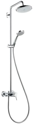 hansgrohe Croma 220 Air Duschsystem (mit Einhebelmischer, 5 Strahlarten) Chrom