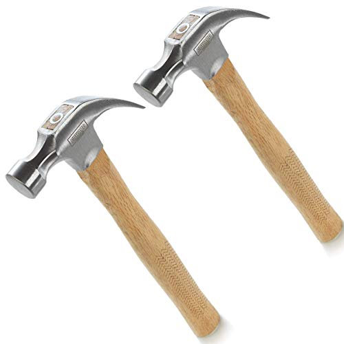 Edward Tools Oak Claw Hammer 16 oz - Heavy Duty All Purpose Hammer - Forged Carbon Steel Head - Etched Solid Oak Handle for more durability and grip (2)