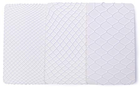 LittleForBig Tights med Hög Midja Fisknät Nätstrumpor 3 Par Vit