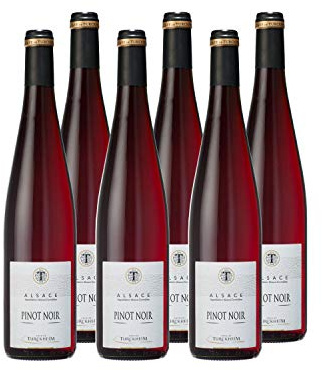 Cave de Turckheim - Pinot Noir - AOP Alsace - Vin Rouge - Lot de 6 bouteilles x 75cl