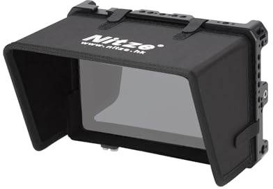 Nitze Cage LUT7 pour Moniteur LUT7/ LUT7 Pro/ LUT7S/ LUT7S Pro avec Pare-Soleil, Serre-câble HDMI, NATO Rails intégrés et Griffe Porte-Accessoires - JTP2-LUT7S