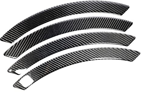 iSpchen 4PCS Protezione per sopracciglia passaruota per auto,Adesivi per sopracciglia flessibili per parafango per auto Barra di protezione, strisce protettive per paraurti auto Trim antigraffio