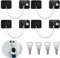 Toivize 4 Pcs Sécurité Fenêtre Enfant, Bloque Fenetre pour Fenêtres Upvc Bloc Fenetre Securite Enfant avec Clés sans Perçage Entrebailleur Fenetre Protection Fenetre Enfant, Noir