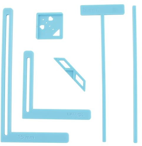 UPTTHOW Set di 6 strumenti per scrapbooking facili da collegare, perfetti per principianti, stencil e guide di taglio, possono essere trasformati in quaderni, calendari, diari, manuali