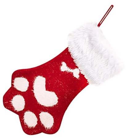 Cabilock Weihnachtsstrümpfe mit Katzenmotiv als Hängende Weihnachtsdeko zum Befüllen mit Geschenken für Weihnachtsbaum oder Kamin