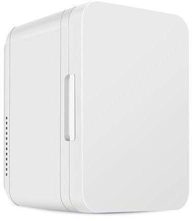 GIZNXBA Mini Frigo De Chambre Rose Mini Réfrigérateur De Chambre 6l Petit Frigo Cosmetique avec Compartiments, Réfrigérateur Compact À Une Porte pour Voiture, Soins De La Peau(Color:/White,Size:110V)