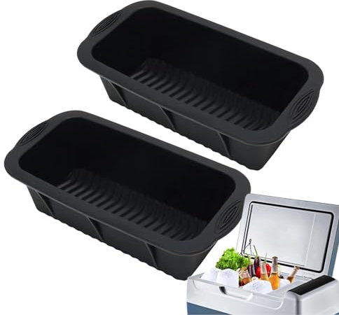 Stampo per ghiaccio in silicone per gelato – stampi per gelato extra grandi – 2 stampi per cubetti di ghiaccio in silicone 2,1 kg enormi cubetti di ghiaccio per pesce persico 24 x 12 x 7,9 cm, stampo