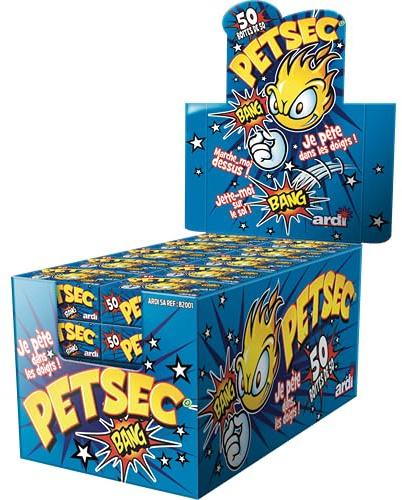 France Effect – 50 Boîtes de 50 Claque-Doigts Pétards - Présentoir complet Maxi format - Catégorie F1