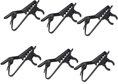 UPKOCH 10 Stück Mikrofonclip aus Eisen für Mikrofon Aufnahmegerät mit Hoher Empfindlichkeit und Praktischem Clip für Video Conferencing und Sprachaufnahmen in Schwarz