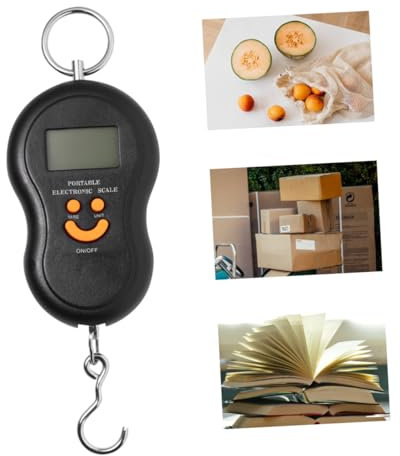 ABOOFAN 1 Pc bilancia portatile kitchen scale solid casa pesapersone acciaino home bilancia da cucina scala elettronica bilancia tascabile scala di zucca bilancia elettronica a zucca Black