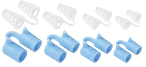 Norhogo Nasendilatator Gerät, Nasenspreizer Effektives Anti-Schnarchen, Anti-Schnarchen Nasenklammer, Verbessert Atmung und Schlafkomfort (Weiß+Blau)