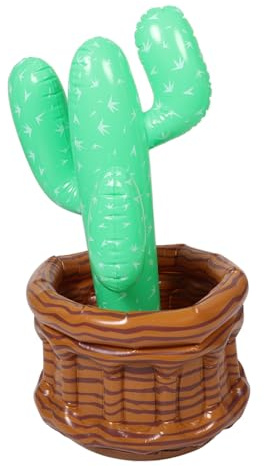 BESTOYARD Seau à Glace Gonflable Forme De Cactus Refroidisseur Original pour Fêtes Et Piscine Décoration Événementielle Pratique pour Plages Et Camping Capacité Généreuse pour
