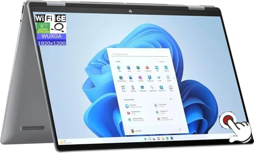 HP Envy x360 16 2K WUXGA Touchscreen 2-in-1 Laptop, AMD Ryzen 5 8640HS Processor, 8GB RAM 512GB SSD, Backlit Keyboard, Wi-Fi 6E, Bluetooth, HDMI, Webcam, Windows 11 Home, Silver