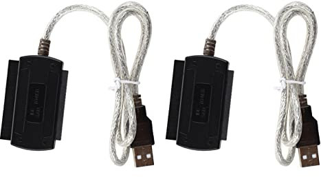 Lbvzxkad 2X Cable de Adaptador USB 2.0 A IDE S-/2.5/3.5