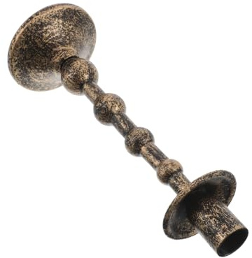 BESTYASH Vintage Kerzenhalter und Einfacher Reinigung aus Eisen mit Integriertem Design als Elegante Tischdekoration Antiker Kerzenständer für Stabkerzen bei Verschiedenen Anlässen