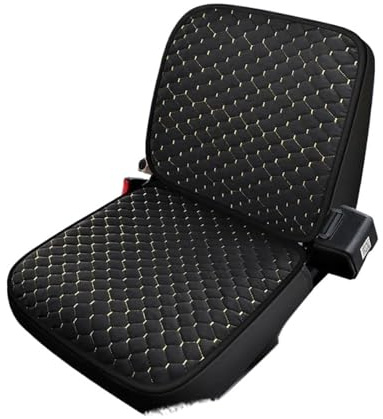 Punxdda Fundas Asiento Funda Asiento para Carretilla Elevadora Excavadora Vehículo Ingeniería Vehículo Agrícola Alfombrilla Felpa Corta Y Cálida Universal Funda Coche Asientos(Style A - Black)